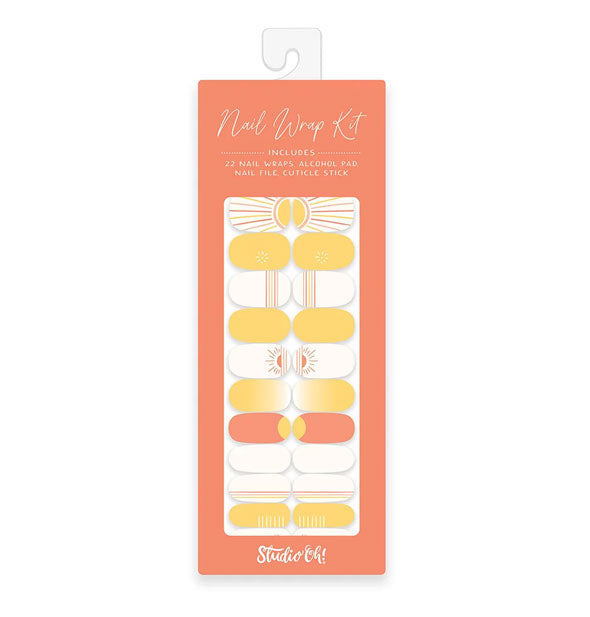Nail Wrap Kit featuring Sunny Daze design