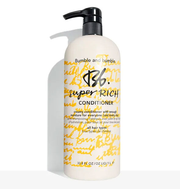 33.8 ounce bottle of Bumble and bumble Super Rich Conditioner