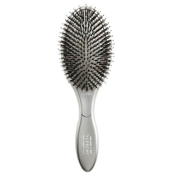 Gray Ceramic + Ion Supreme hairbrush with round paddle