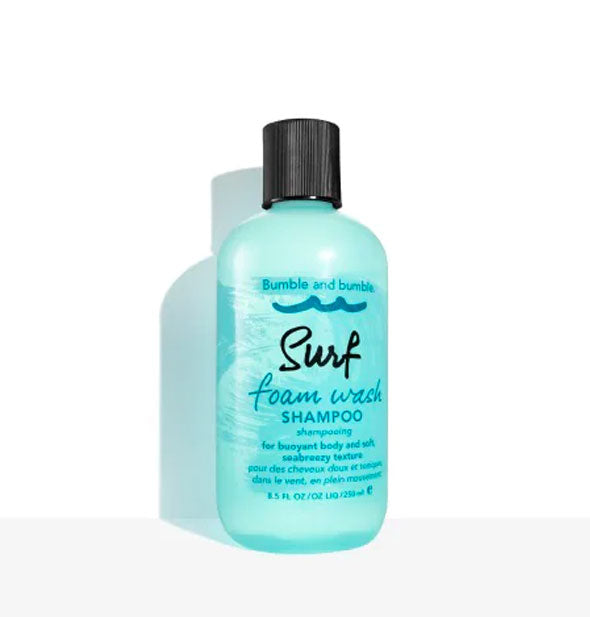 Blue 8.5 ounce bottle of Bumble and bumble Surf Foam Wash Shampoo