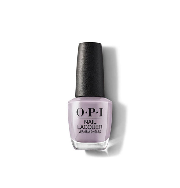 Bottle of OPI Nail Lacquer in a dusty purple shade