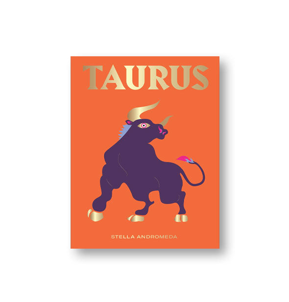 Orange cover of Taurus by Stella Andromeda with bull illustration