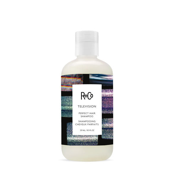 8.5 ounce bottle of R+Co Television Perfect Hair Shampoo