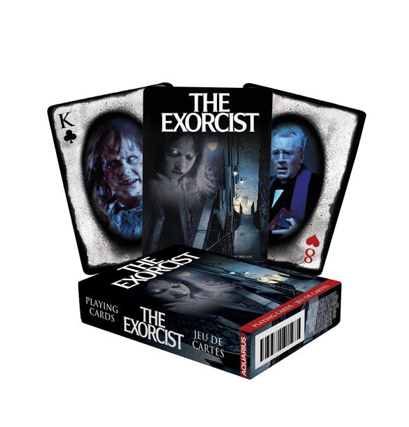 Box and samples of The Exorcist playing cards