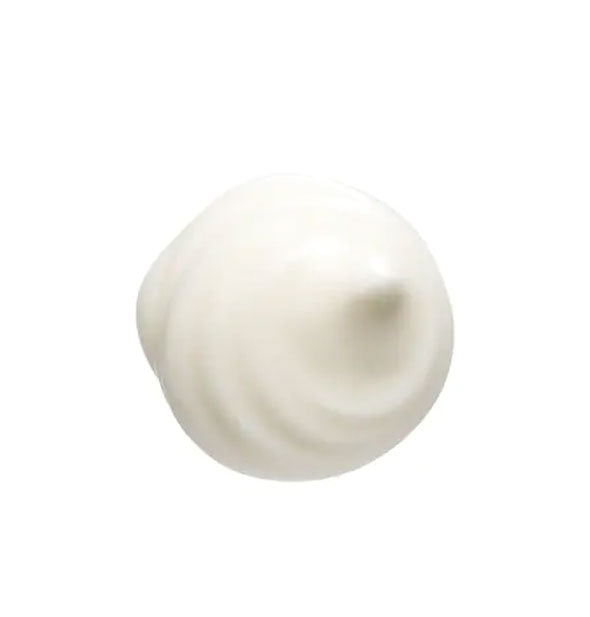 Sample dollop of Bumble and bumble Thickening Great Body Blow Dry Creme shows product color and consistency