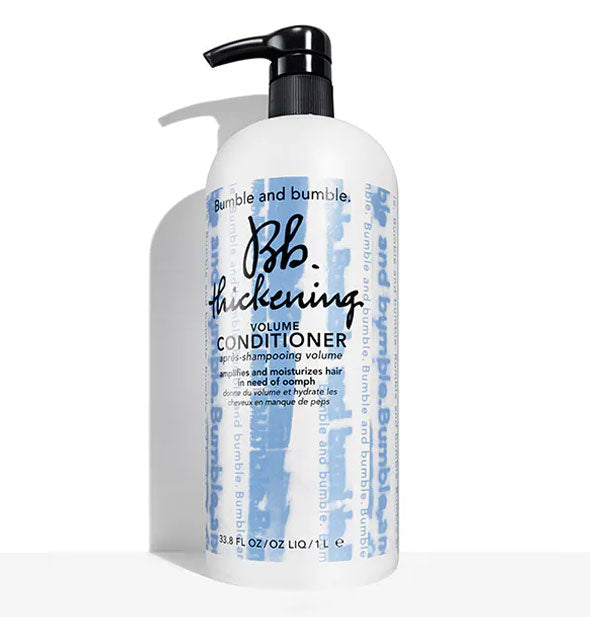 33.8 ounce bottle of Bumble and bumble Thickening Volume Conditioner