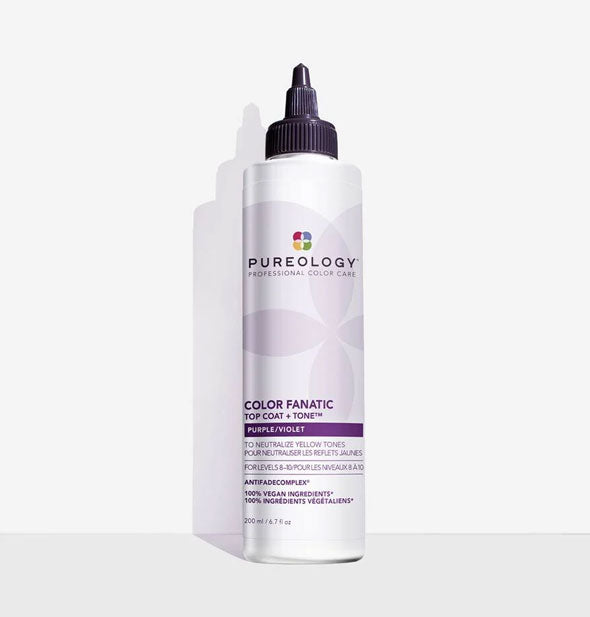 6.7 ounce bottle of Pureology Color Fanatic Top Coat + Tone treatment