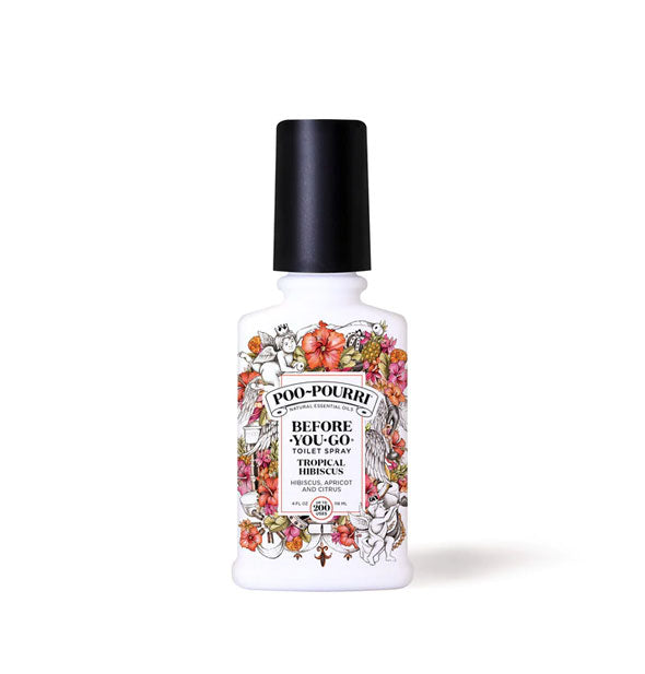 4 ounce bottle of Poo-Pourri Before-You-Go Tropical Hibiscus Toilet Spray