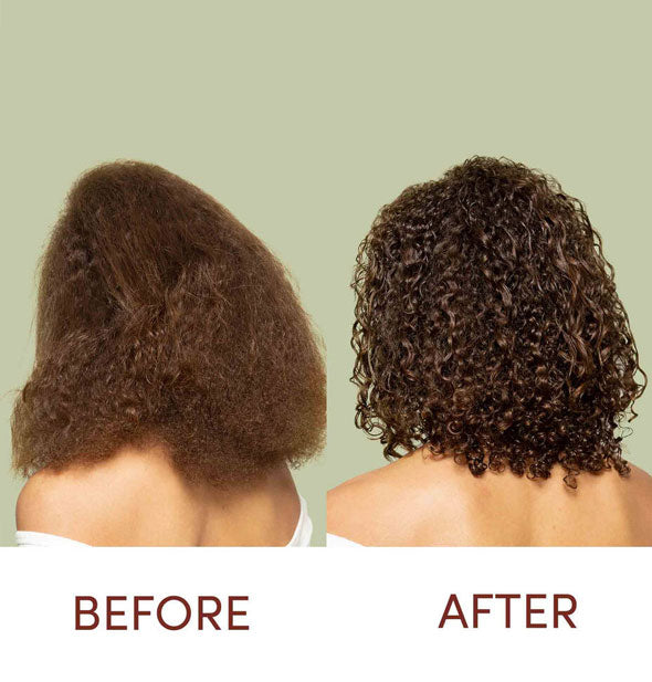 Before and after using Mizani True Textures Moisture Replenish Shampoo