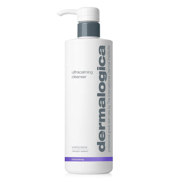 16.9 ounce bottle of Dermalogica UltraCalming Cleanser with pump nozzle