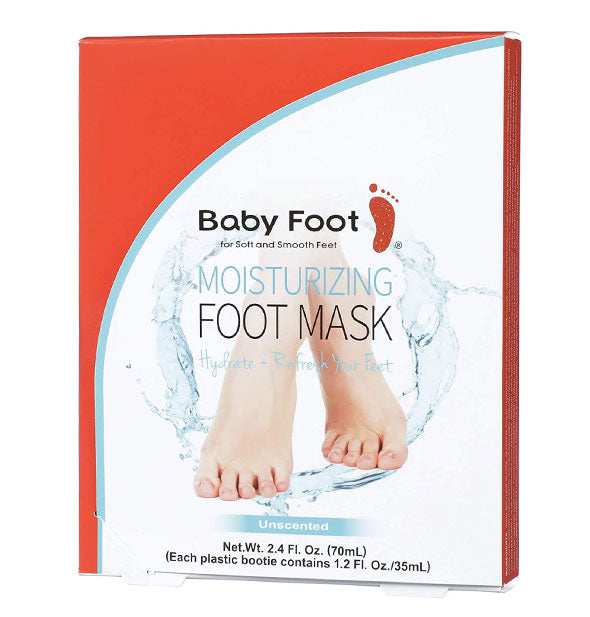 Unscented Baby Foot Moisturizing Foot Mask box