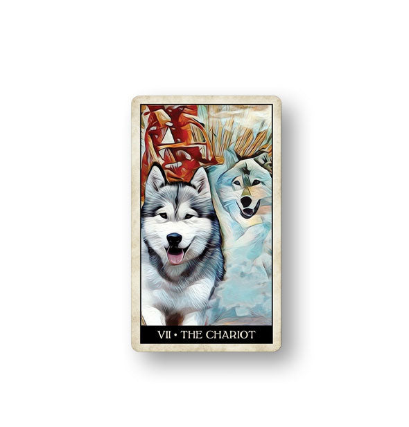 The Chariot card from the Wise Dog tarot Deck