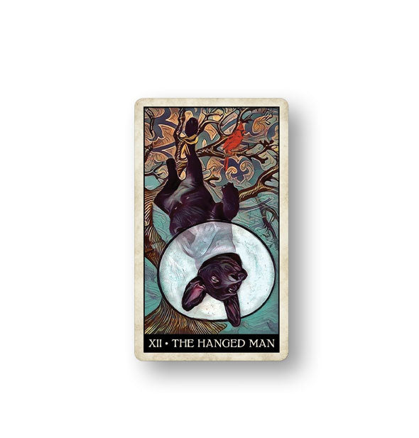 The Hanged Man card from the Wise Dog tarot Deck