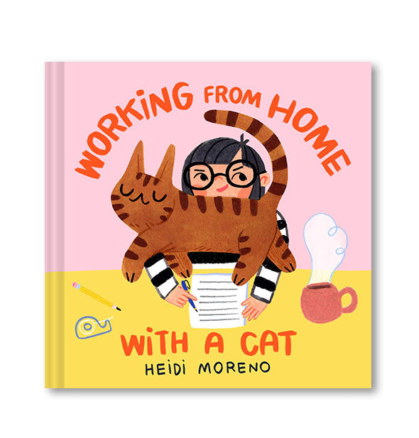 Illustrated cover of Working from Home with a Cat by Heidi Moreno