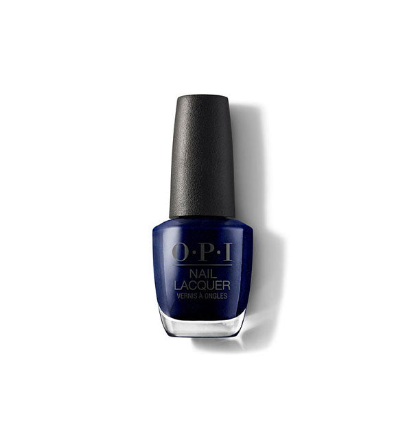 Bottle of dark blue OPI Nail Lacquer
