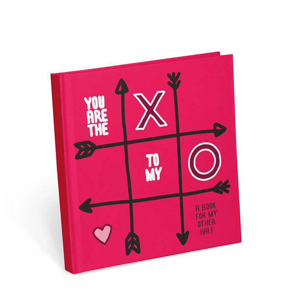Red cover of You Are the X to My O book with tic-tac-toe design